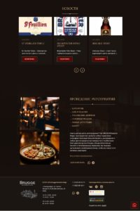 создание сайта для бельгийского бара на Вордпрессе